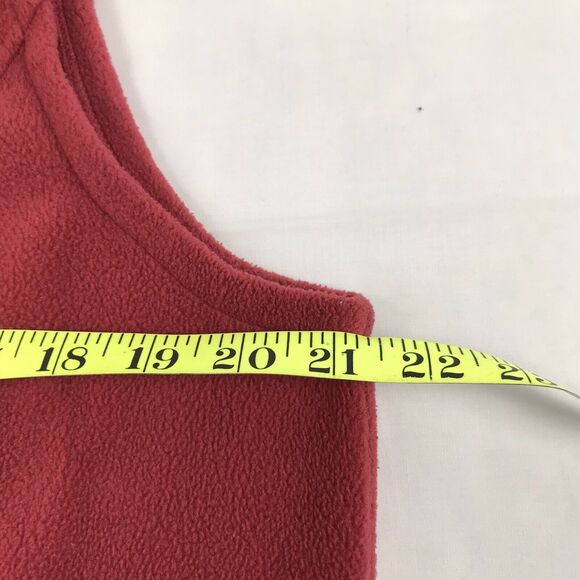 Vintage Columbia Womens Large Fleece Vest Full Zip Red Polyester Made Vietnam - Picture 5 of 9